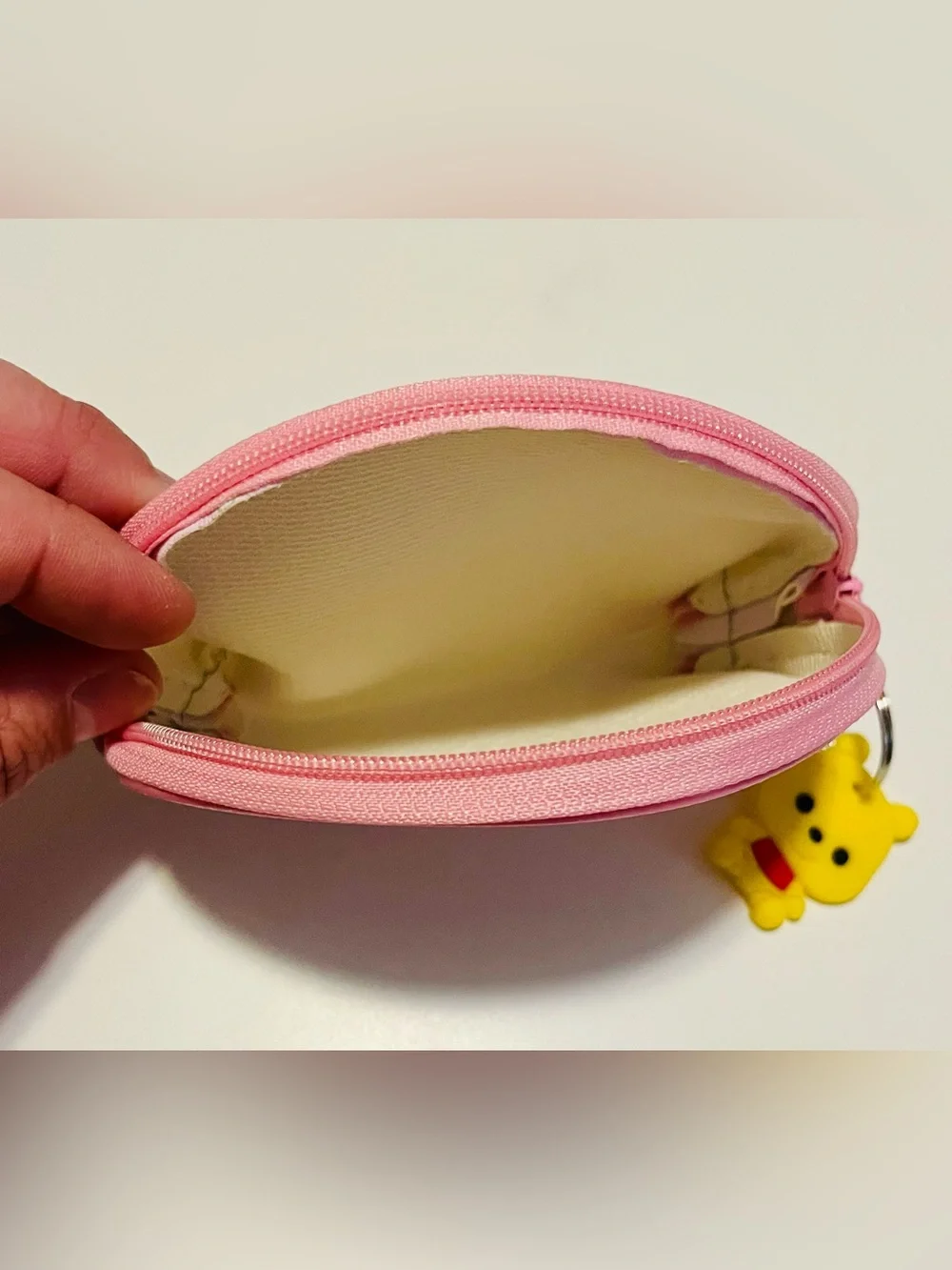 Winnie the Pooh Pink Floral Coin Purse with Charm